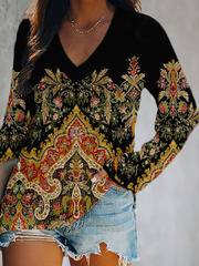 Plus size Boho Floral T-Shirts