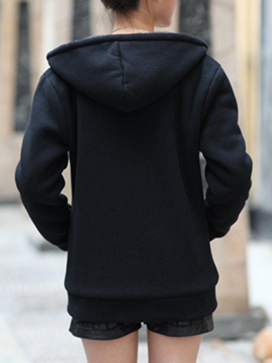 Patch Pocket Snap Front Hoodie