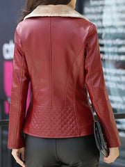 Plus Velvet Thick PU Leather Jacket