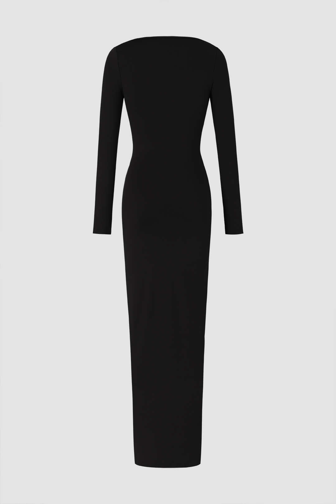 Basic Square Neck Long Sleeve Maxi Dress