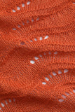 Fringe Trim Openwork Knit Cover Up