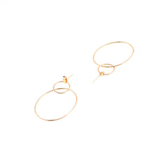 Exaggerated Metallic Ring Earring