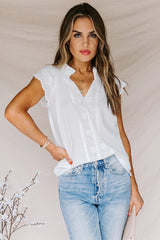Got Me Moving Lace Short Sleeve Top