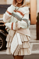 Can't Help But Love Boho Striped Knit Sweater