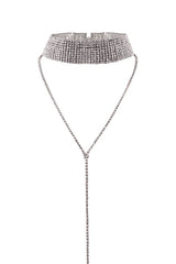 Crystal Shiny Tiered Choker