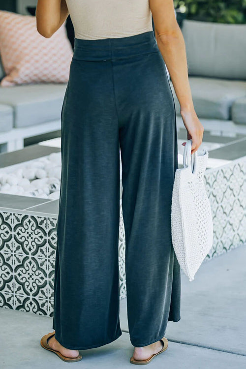 All Vibes Right Cotton Wide-Leg Pants