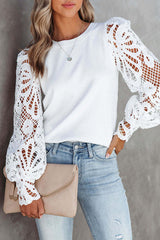 Such A Gift Hollow-Out Sleeve Top