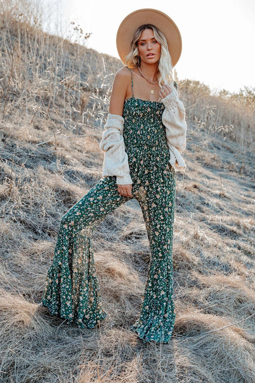 Cool To Be Casual Print Sleeveless Jumpsuit