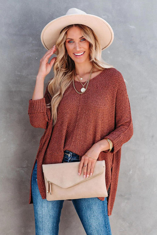 What You Love Long Sleeve Knit Sweater Top