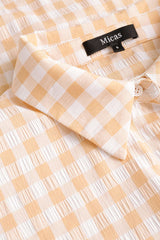 Checked Print Buttons Down Shirt