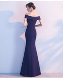 Diva Strapless High Slit Formal Dress