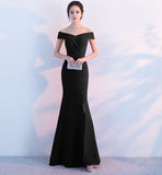 Diva Strapless High Slit Formal Dress