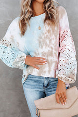 I'm Your Girl Tie-Dye Print Knit Sweater