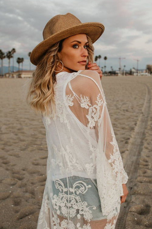 Vest With the Best Lace Embroidery Duster