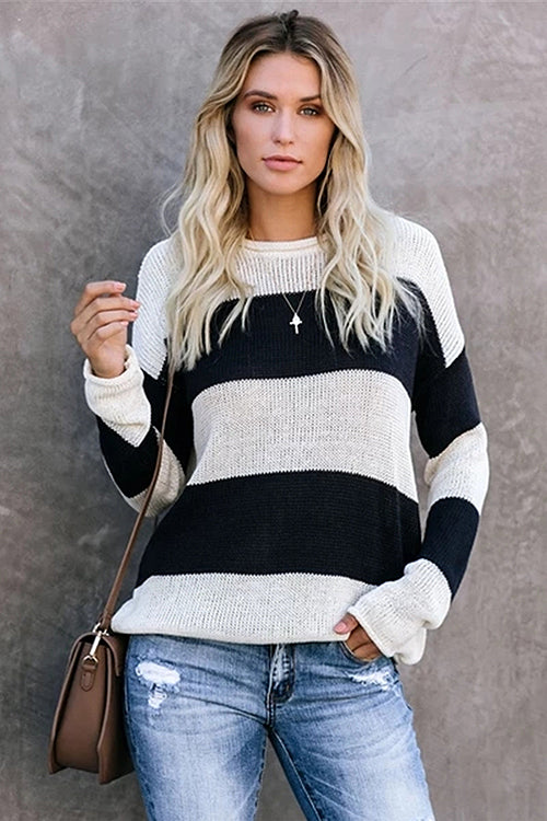 In My Arms Striped Knit Sweater
