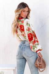 Got The Love Floral Print Long Sleeve Top