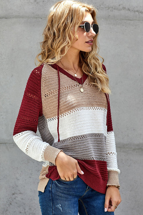 Cute And Cozy Striped Knit Sweater