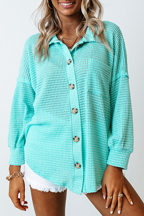 Keep It Up Button Down Long Sleeve Shacket