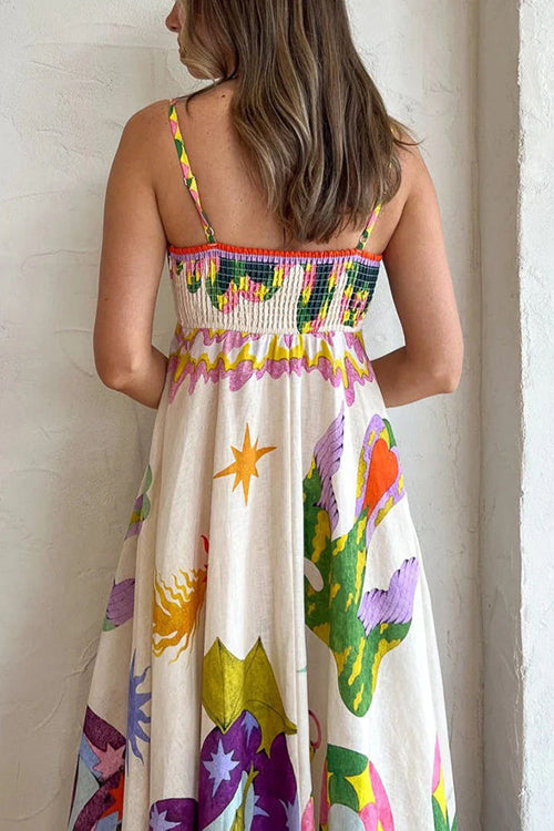 In My Thoughts Boho Print Maxi Dress