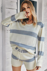 Need You Here Striped Knit Suit