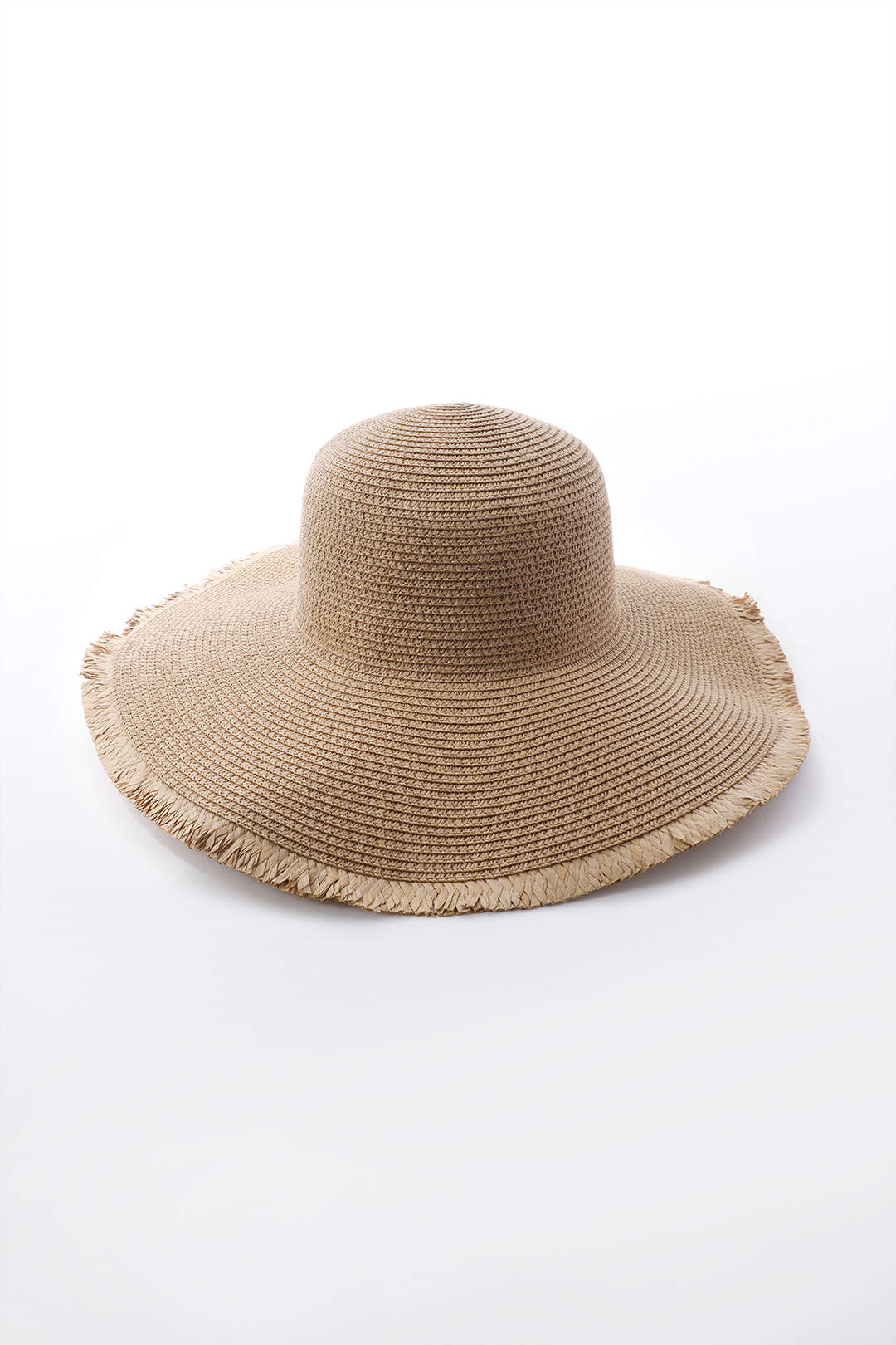 Fringe Brim Straw Hat