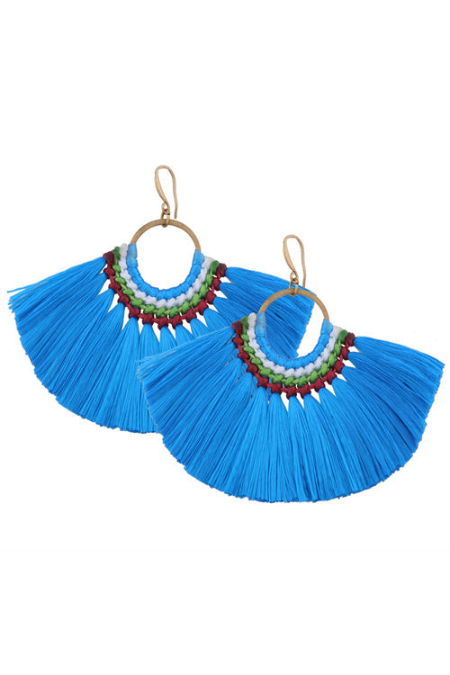 Tassel Drop Sector Earrings