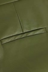 Faux Leather Flared Pants