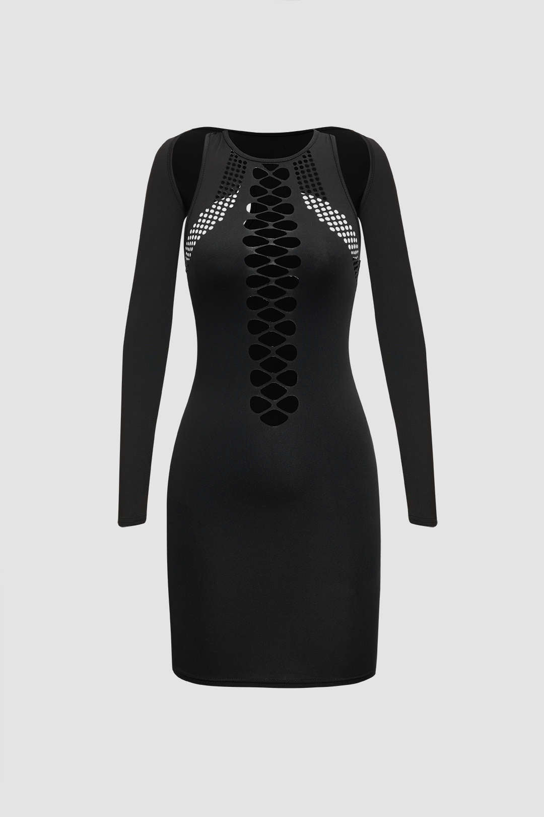 Cut Out Bodycon Mini Dress And Shrug