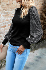 Under The Lights Sequin Long Sleeve Top