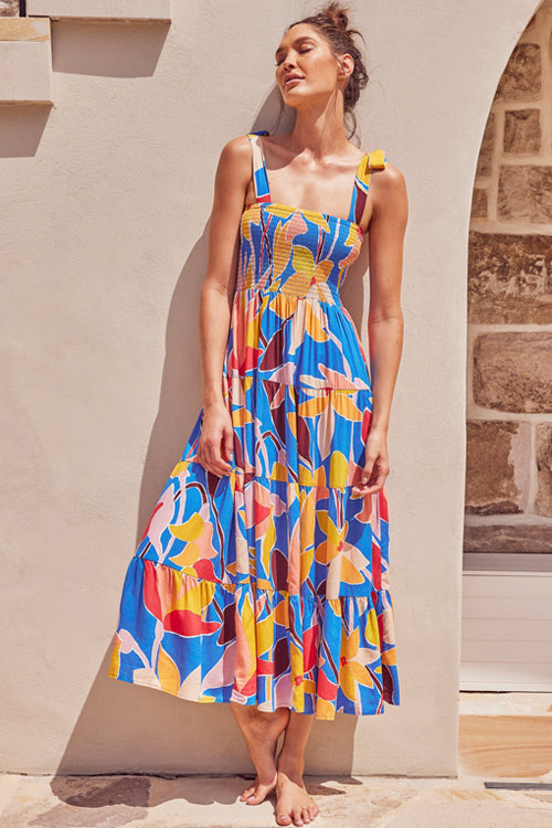 Dreamy Romance Printed Maxi Dress