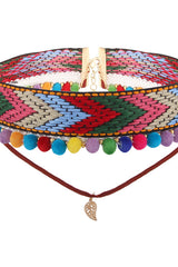 Knit Ethnic Colorful Choker