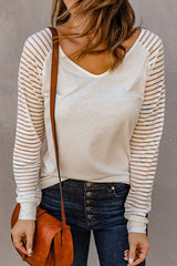Open To Love Striped Long Sleeve Top