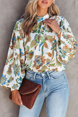 You're Gorgeous Floral Print Long Sleeve Top