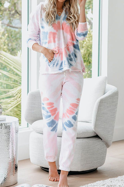 Sweet Sunrise Tie-Dye Long Sleeve Suit