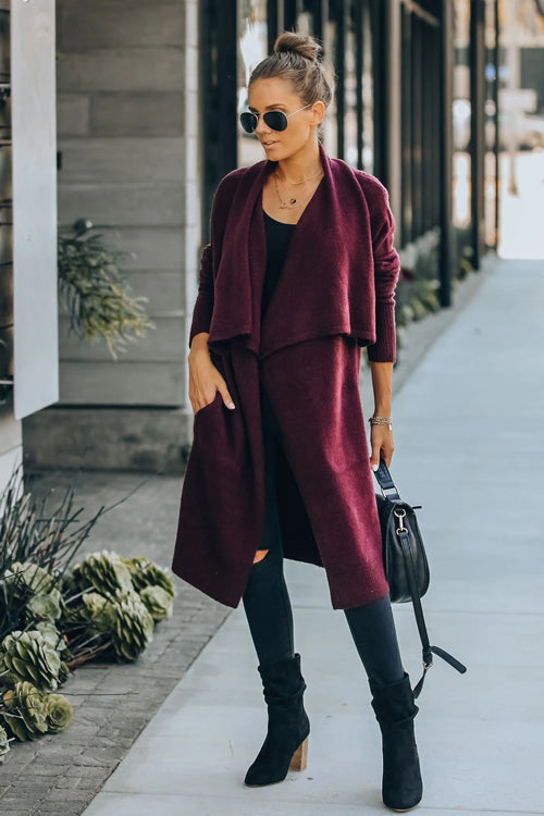 Starting Now Long Sleeve Cape Cardigan