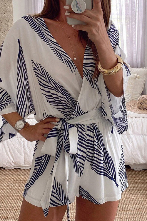 Just So Sweet V-Neckline Printed Romper