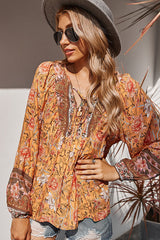 Flourishing Dreams Boho Printed Top