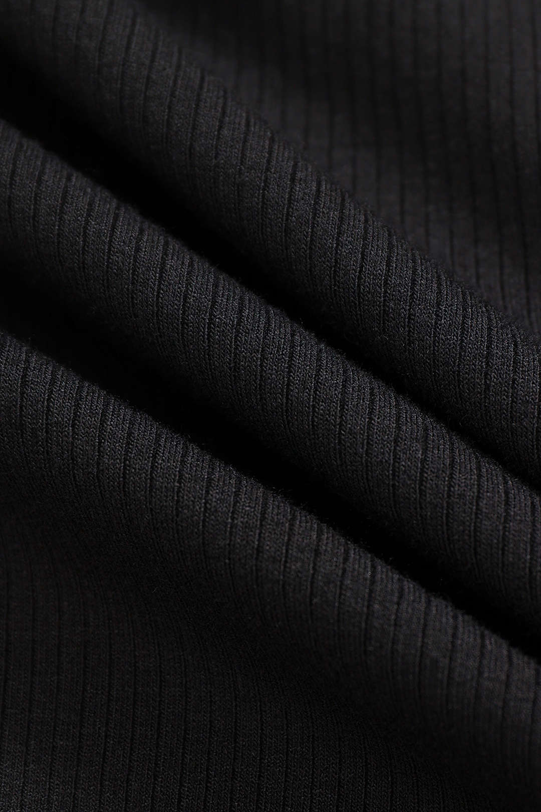 Contrast Binding Cut Out Rib Knit Midi Dress