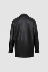 Faux Leather Pocket Front Jacket