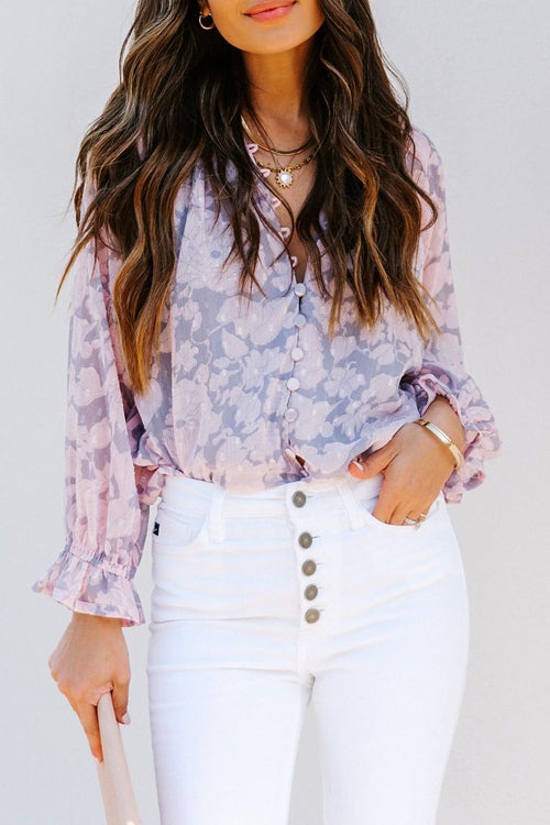 Dreamy Days Button Up Printed Top