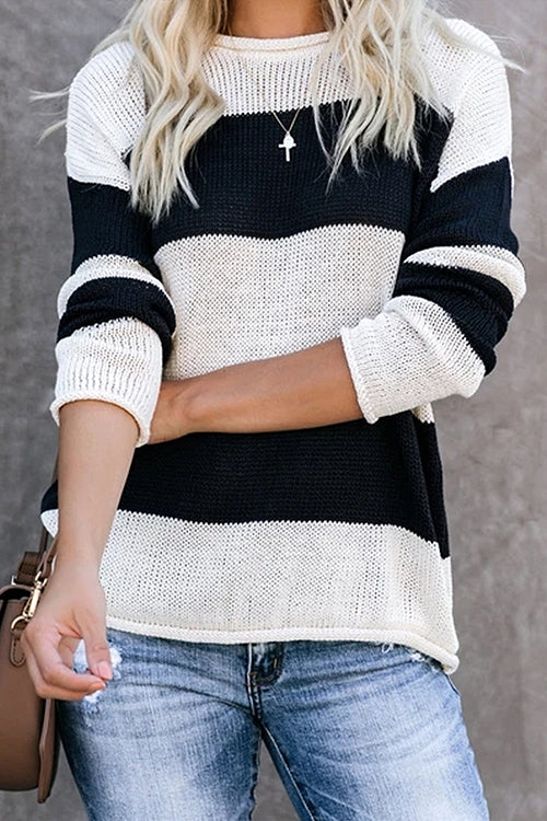 In My Arms Striped Knit Sweater