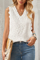 See You Tomorrow Lace Tank Top