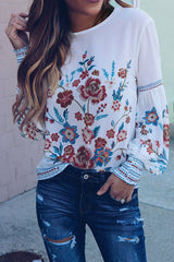 Instant Favorite Floral Printed Smocked Top