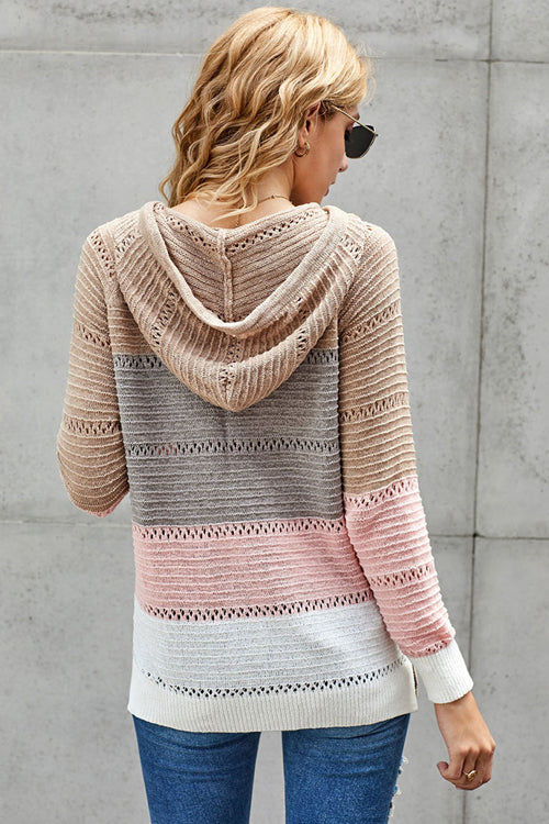 Cute And Cozy Striped Knit Sweater