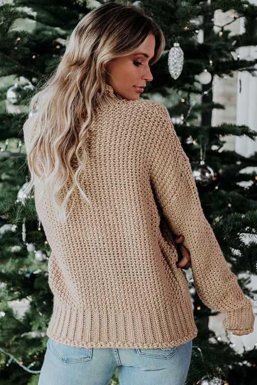 Emerson High-neck Knit Sweater