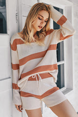 Need You Here Striped Knit Suit