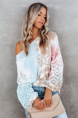 I'm Your Girl Tie-Dye Print Knit Sweater