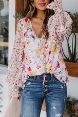 Desert Days Sheer Floral Print Top