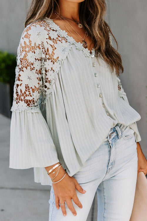 Dream Date Lace Embroidery Top