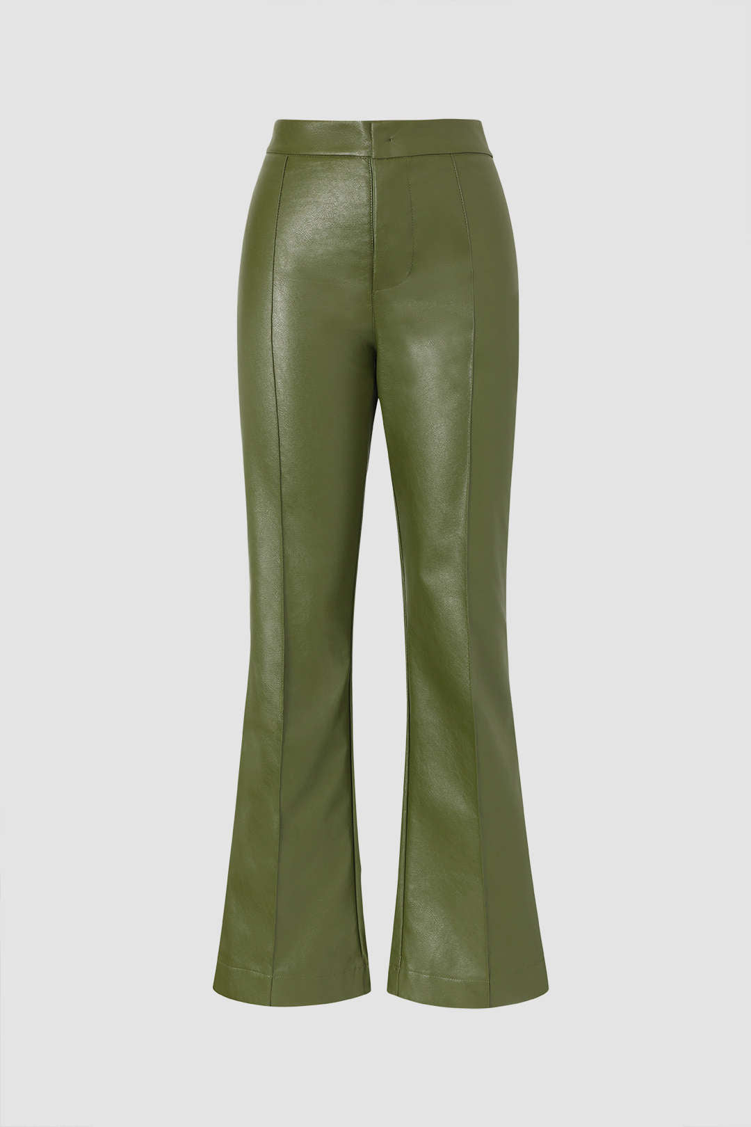 Faux Leather Flared Pants